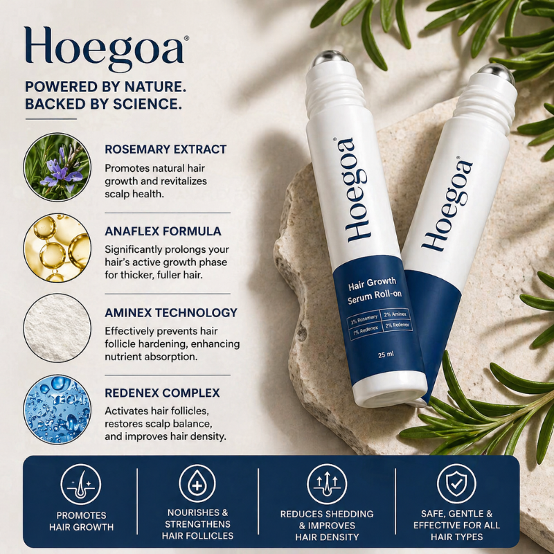 Hair Growth Serum Roll-On– Thicker, Stronger Hair & Reduced Hair Loss